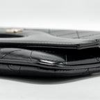 CHANEL 31 WALLET ON CHAIN SHINY CALFSKIN BLACK LGHW (MICROCHIP)