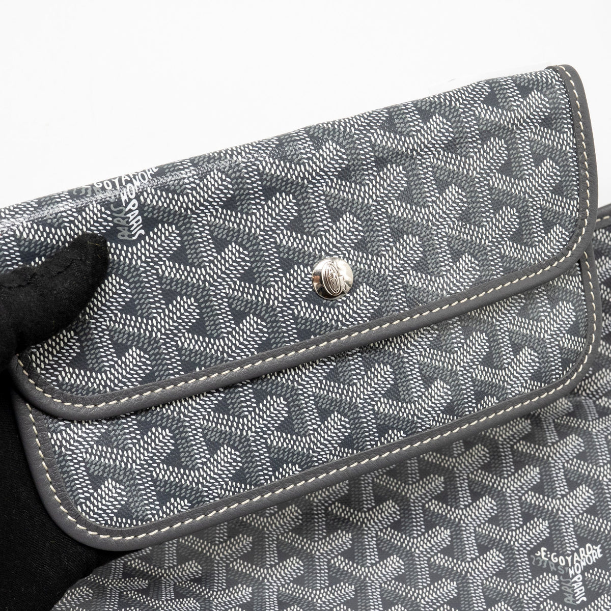 Goyard Hobo Boheme PM Goyard Lucky Clover Goyardine Canvas/Chevroches Calfskin Grey/Light Pink SHW