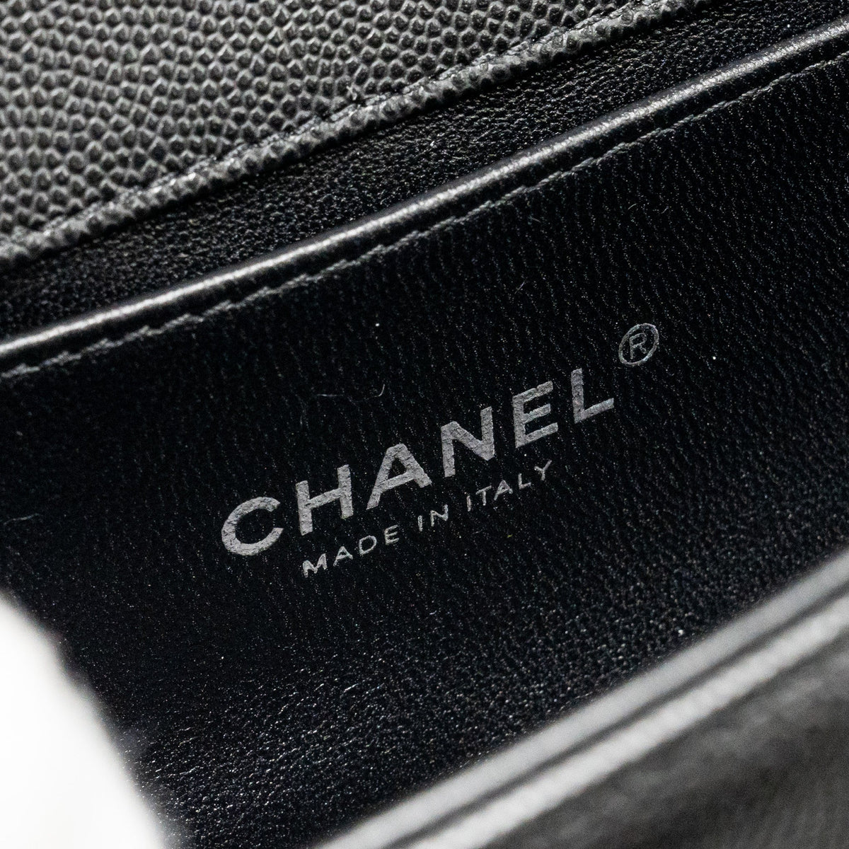 CHANEL SMALL BOY BAG CAVIAR BLACK RUTHENIUM SHW (MICROCHIP)