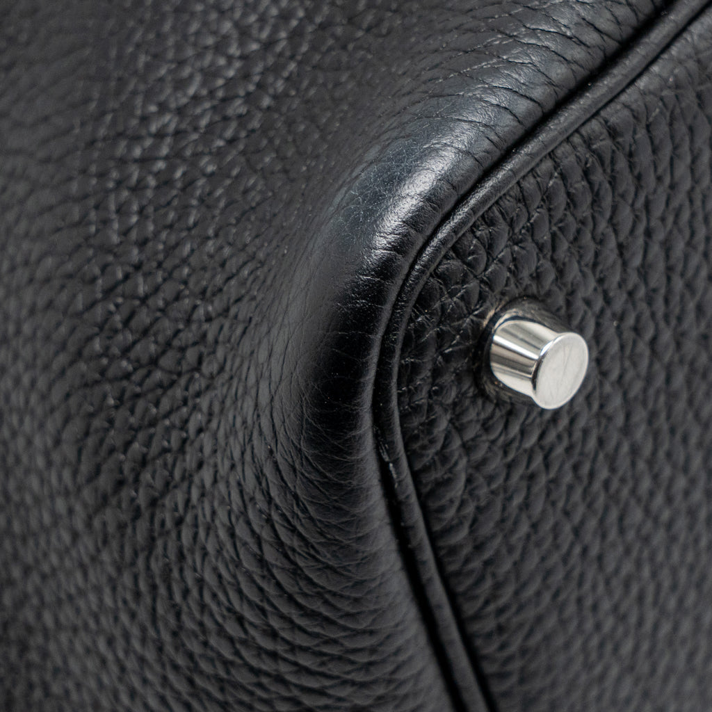 Hermes Picotin 18 Lock Bag Clemence Black SHW