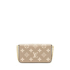 LOUIS VUITTON FELICIE POCHETTE TOURTERELLE/CREME GHW
