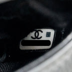 CHANEL 24C MINI 31 CLUTCH WITH CHAIN SHINY CALFSKIN BLACK LGHW (MICROCHIP)