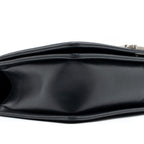 CHANEL NEW MEDIUM BOY BAG SMOOTH CALFSKIN BLACK RUTHENIUM HARDWARE