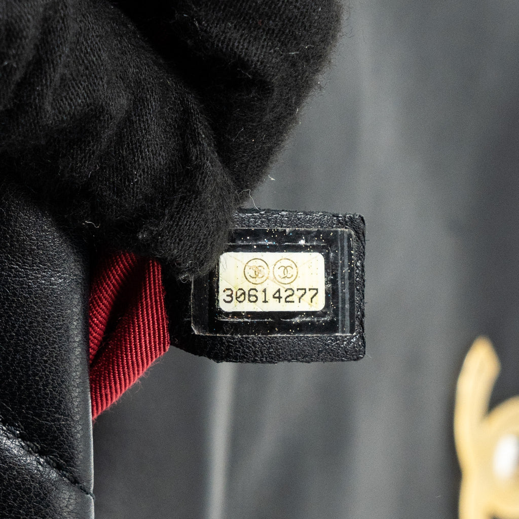 CHANEL SMALL 19 BAG GOATSKIN BLACK MULTICOLOUR HARDWARE