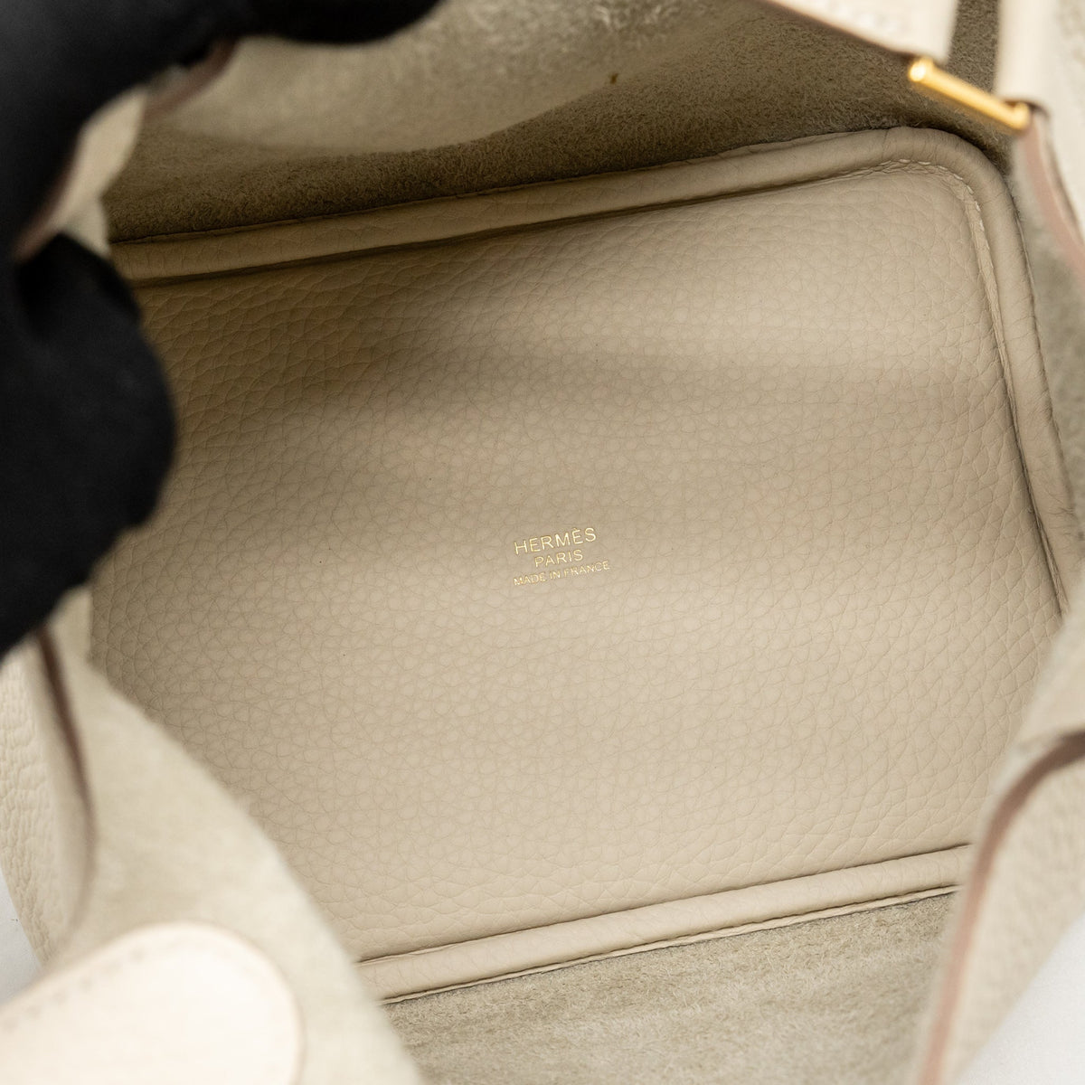 Hermes Picotin 18 Lock Bag Clemence Craie GHW