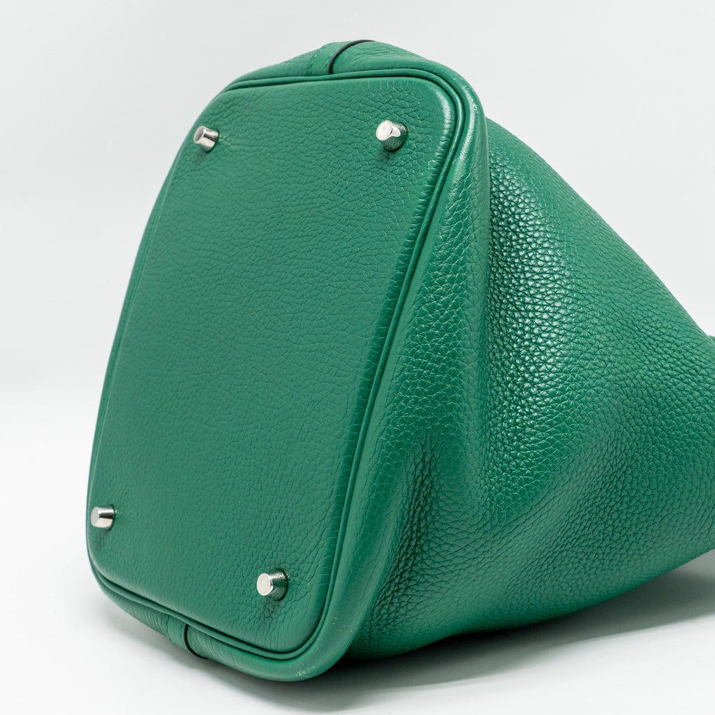 Hermes Picotin 22 Lock Bag Clemence Vert Vertigo SHW