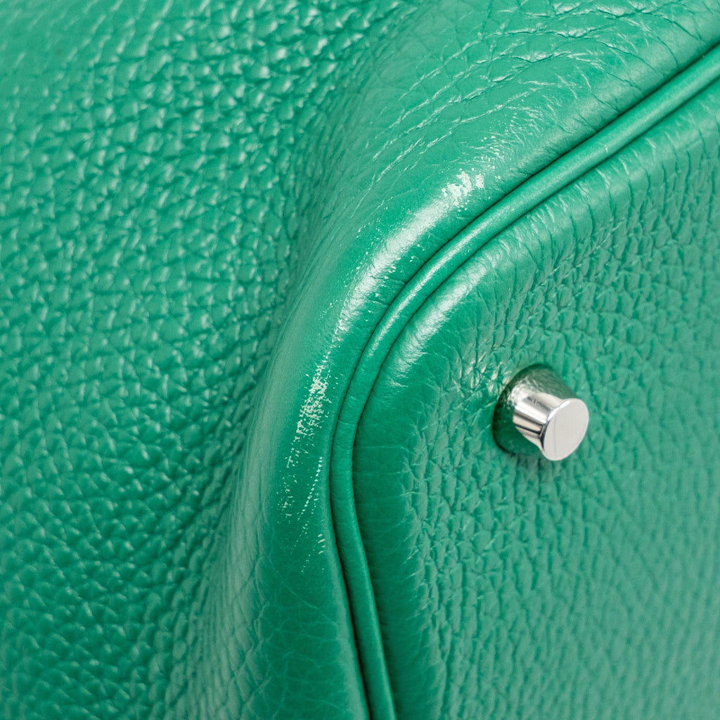 Hermes Picotin 22 Lock Bag Clemence Vert Vertigo SHW