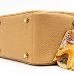 Hermes Mini Lindy Clemence Biscuit GHW with Rodeo and Twilly (Sell in A Set)