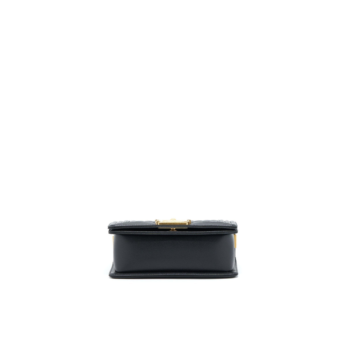 CHANEL SMALL BOY BAG CAVIAR BLACK GHW (MICROCHIP )