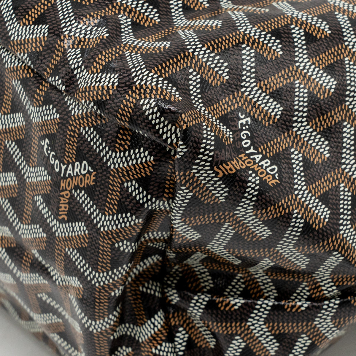 Goyard Saint Louis PM Bag Goyardine Canvas/Chevroches Calfskin black SHW