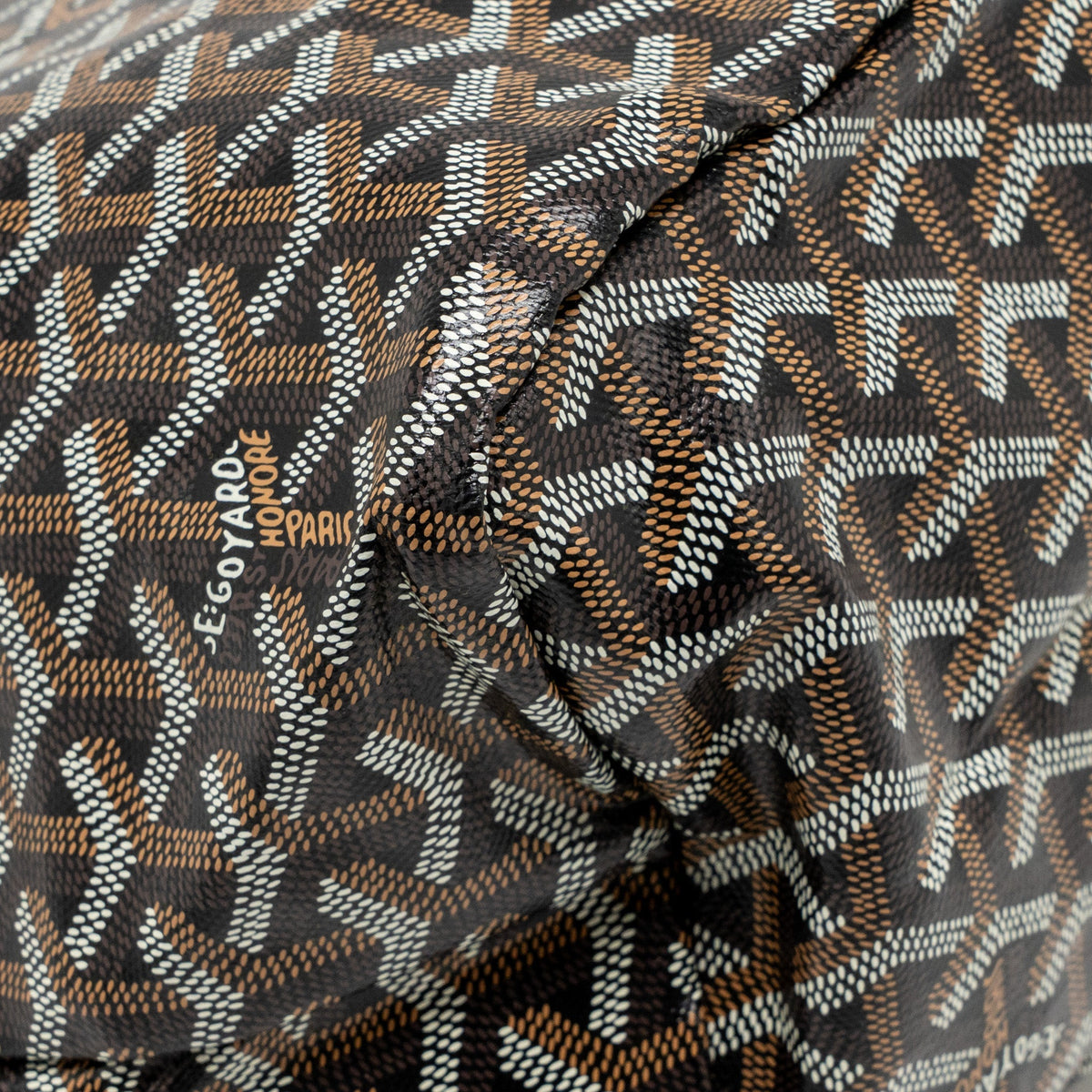 Goyard Saint Louis PM Bag Goyardine Canvas/Chevroches Calfskin black SHW