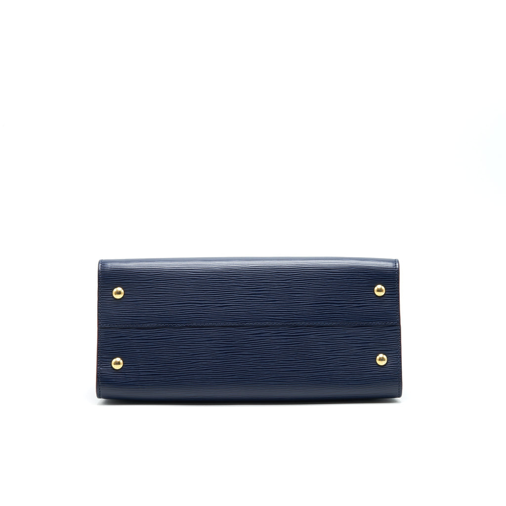 LOUIS VUITTON EPI LEATHER TOTE BAG NAVY