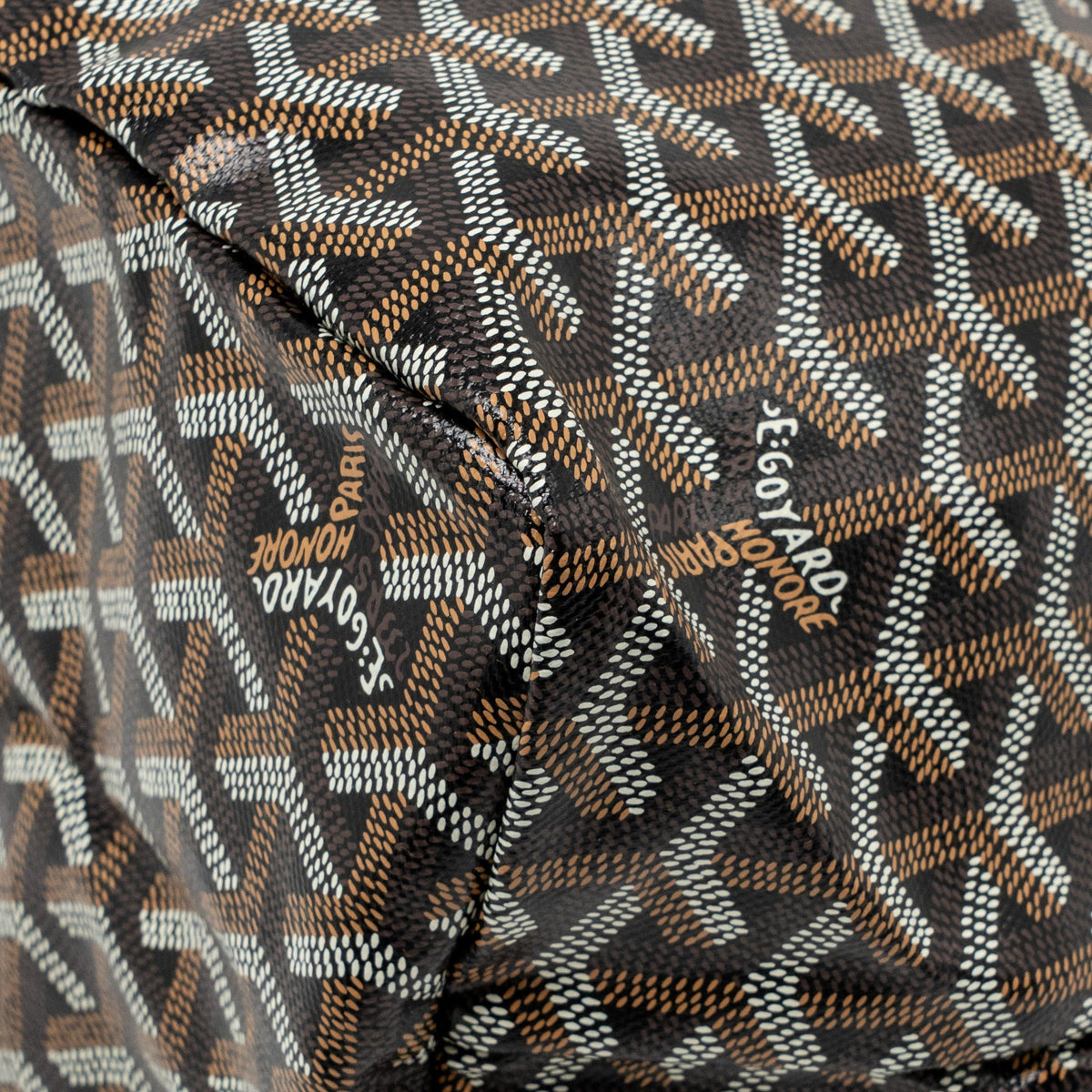 Goyard Saint Louis PM Bag Goyardine Canvas/Chevroches Calfskin black SHW