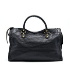 BALENCIAGA GIANT CITY BAG IN BLACK