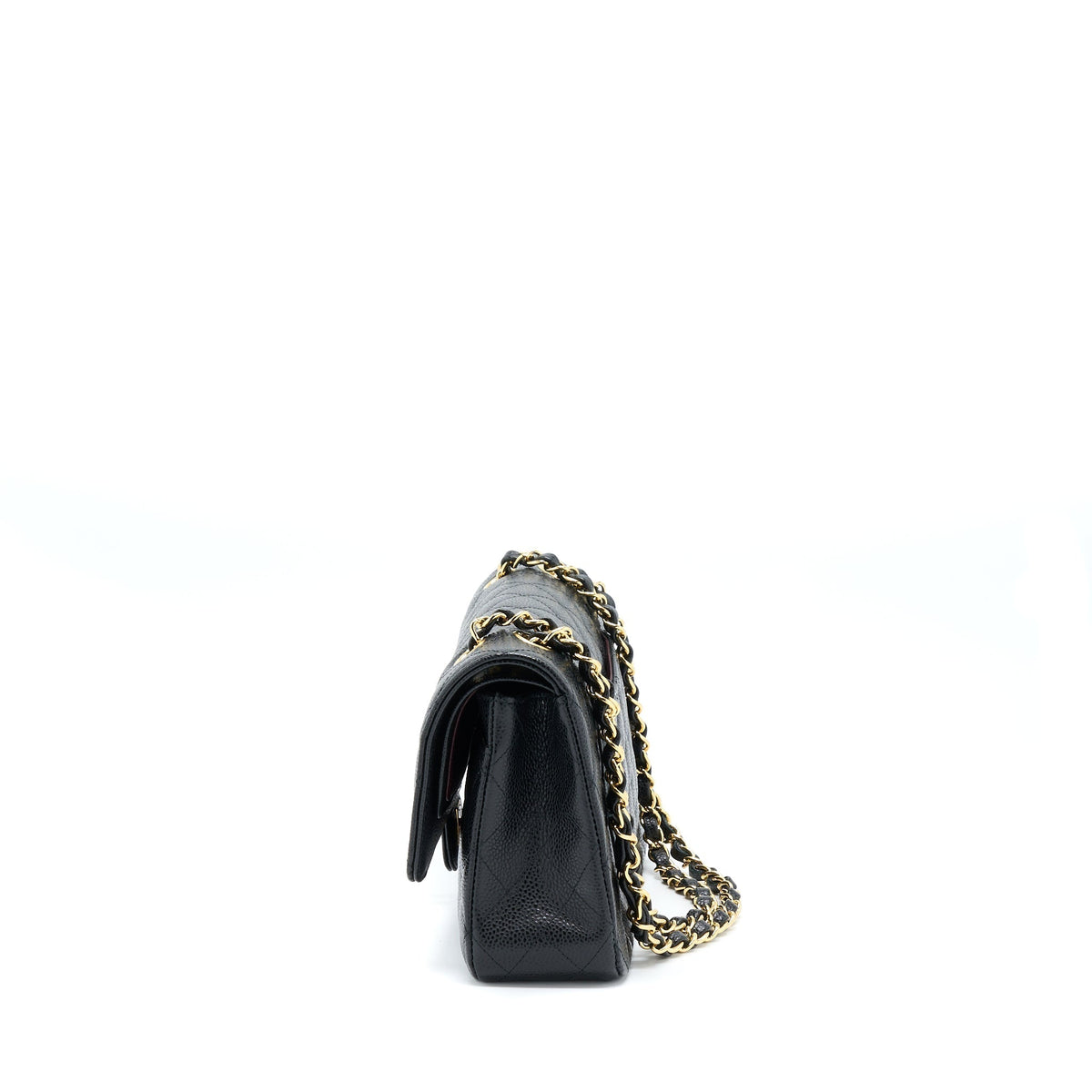 CHANEL MEDIUM CLASSIC FLAP BAG CAVIAR BLACK GHW