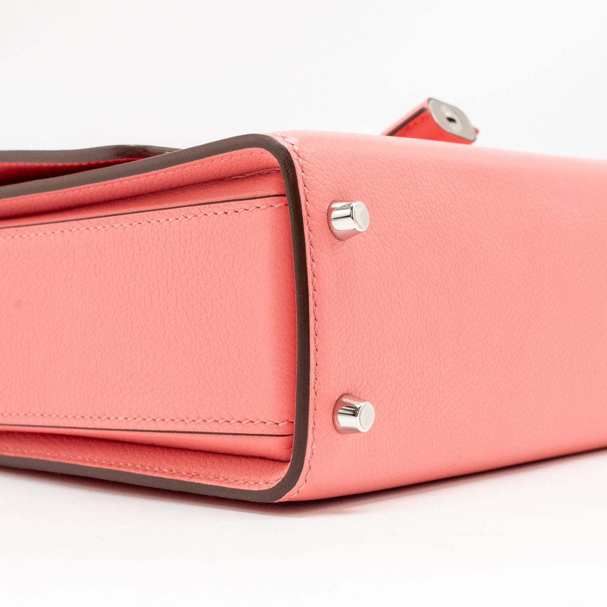 Hermes New Drag 22 Bag Evercolor Rose Ete SHW