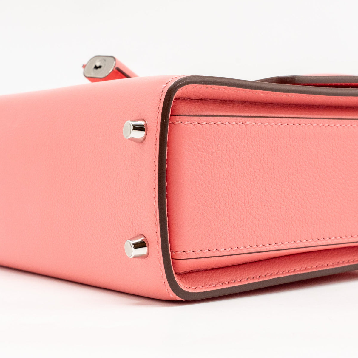 Hermes New Drag 22 Bag Evercolor Rose Ete SHW