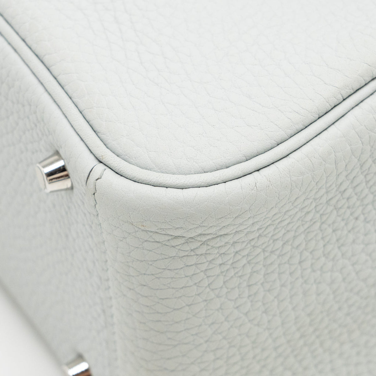 Hermes Mini Lindy clemence blue pale SHW