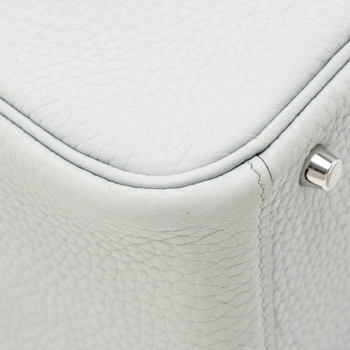 Hermes Mini Lindy clemence blue pale SHW