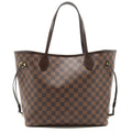 LOUIS VUITTON NEVERFULL MM DAMIER EBENE CANVAS /ROSE BALLERINE
