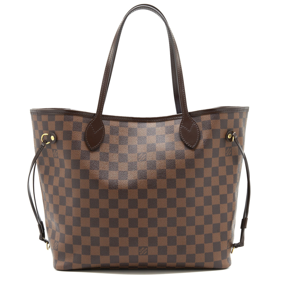 LOUIS VUITTON NEVERFULL MM DAMIER EBENE CANVAS /ROSE BALLERINE