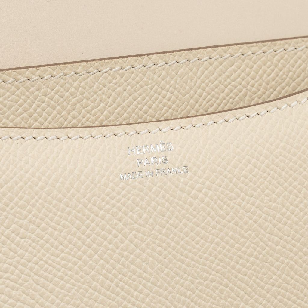 Hermes Mini Constance epsom craie SHW