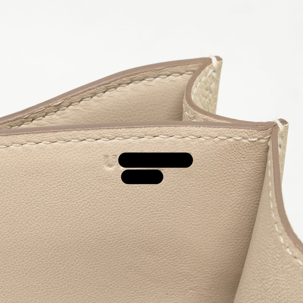 Hermes Mini Constance epsom craie SHW