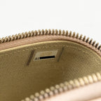 CHANEL PEARL CRUSH MINI VANITY WITH CHAIN LAMBSKIN LIGHT BEIGE GHW