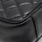 Chanel Quilted square flap bag lambskin black LGHW