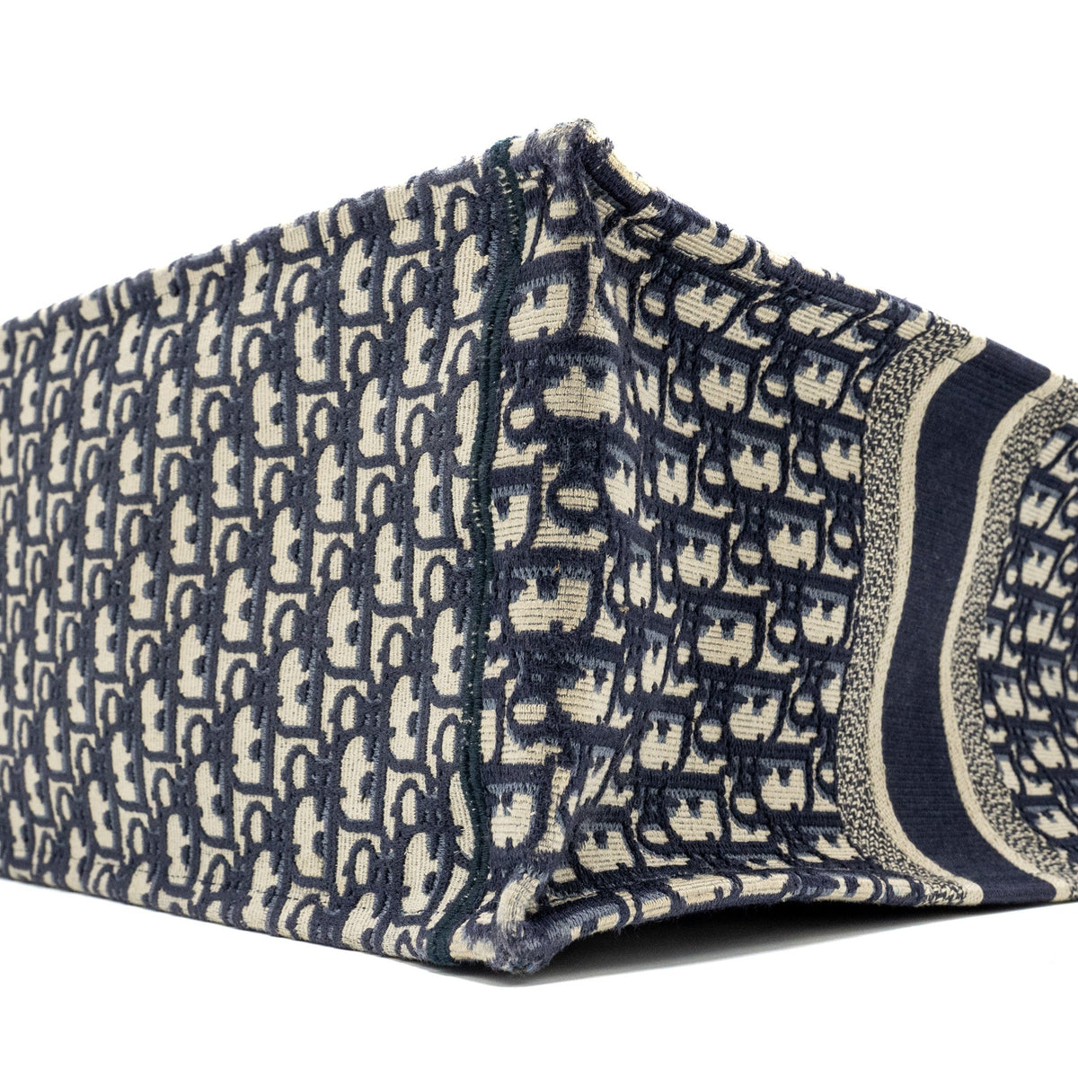 DIOR LARGE BOOK TOTE BLUE OBLIQUE EMBROIDERY