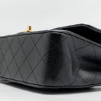 CHANEL MEDIUM CLASSIC DOUBLE FLAP BAG CAVIAR BLACK GHW (MICROCHIP)
