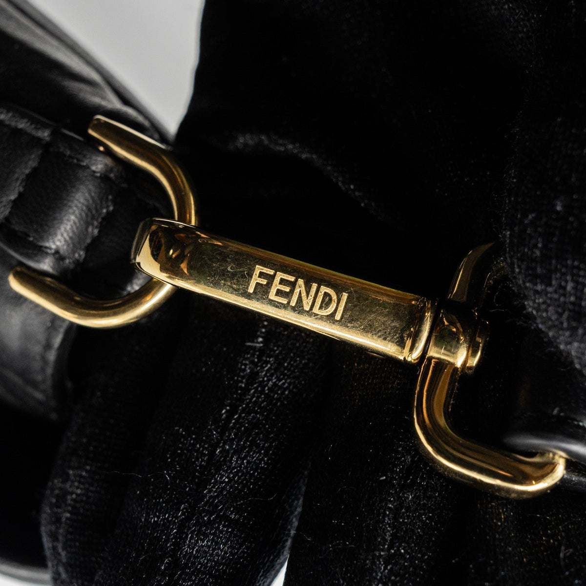 FENDI LARGE BAGUETTE BAG NAPPA BLACK GHW