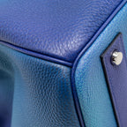 HERMES HAC BIRKIN 40 COSMOS LIMITED EDITION TOGO BLUE NUIT / VIOLET BRUSHED SHW