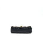 VALENTINO SMALL ROCKSTUD CROSSBODY BAG WITH CHAIN IN BLACK