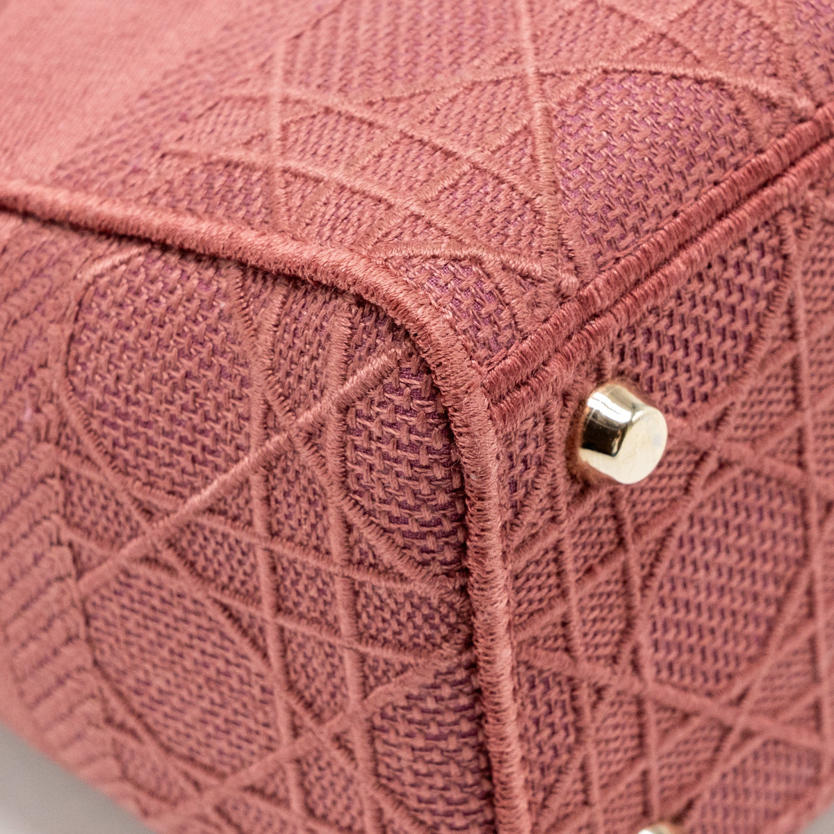 Dior medium Lady D-lite bag embroidery canvas pink LGHW