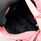 PRADA RE-EDITION 2000 TERRY MINI BAG PINK SHW
