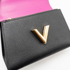 LOUIS VUITTON TWIST ONE HANDLE PM TAURILLON LEATHER BLACK/PINK GHW