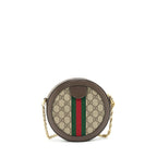 GUCCI OPHIDIA CROSSBODY ROUND BAG GHW