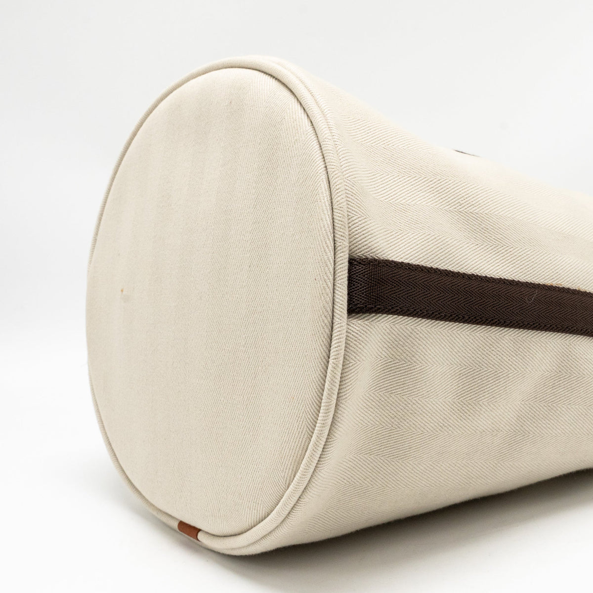 Hermes Sac De Pansage Toile Grooming Bucket Bag Canvas Craie/Gold SHW