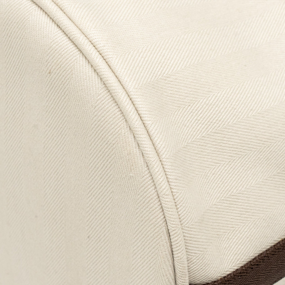 Hermes Sac De Pansage Toile Grooming Bucket Bag Canvas Craie/Gold SHW