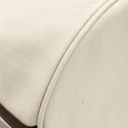Hermes Sac De Pansage Toile Grooming Bucket Bag Canvas Craie/Gold SHW