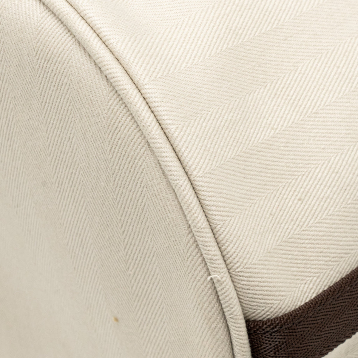 Hermes Sac De Pansage Toile Grooming Bucket Bag Canvas Craie/Gold SHW