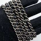 CHANEL 2.55 WALLET ON CHAIN AGED CALFSKIN BLACK RUTHENIUM SHW
