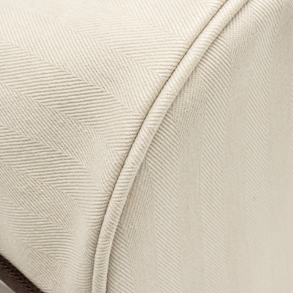 Hermes Sac De Pansage Toile Grooming Bucket Bag Canvas Craie/Gold SHW