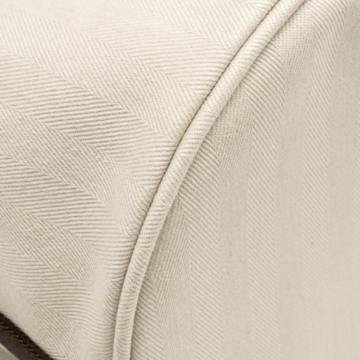 Hermes Sac De Pansage Toile Grooming Bucket Bag Canvas Craie/Gold SHW