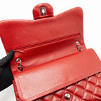 Chanel Jumbo Classic Double Flap Bag Caviar RED SHW