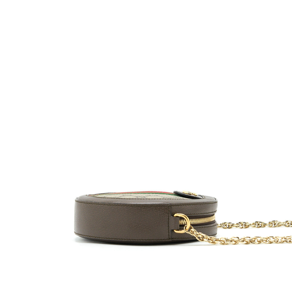 GUCCI OPHIDIA CROSSBODY ROUND BAG GHW
