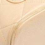 CHANEL VINTAGE MEDALLION TOTE BAG CAVIAR BEIGE GHW