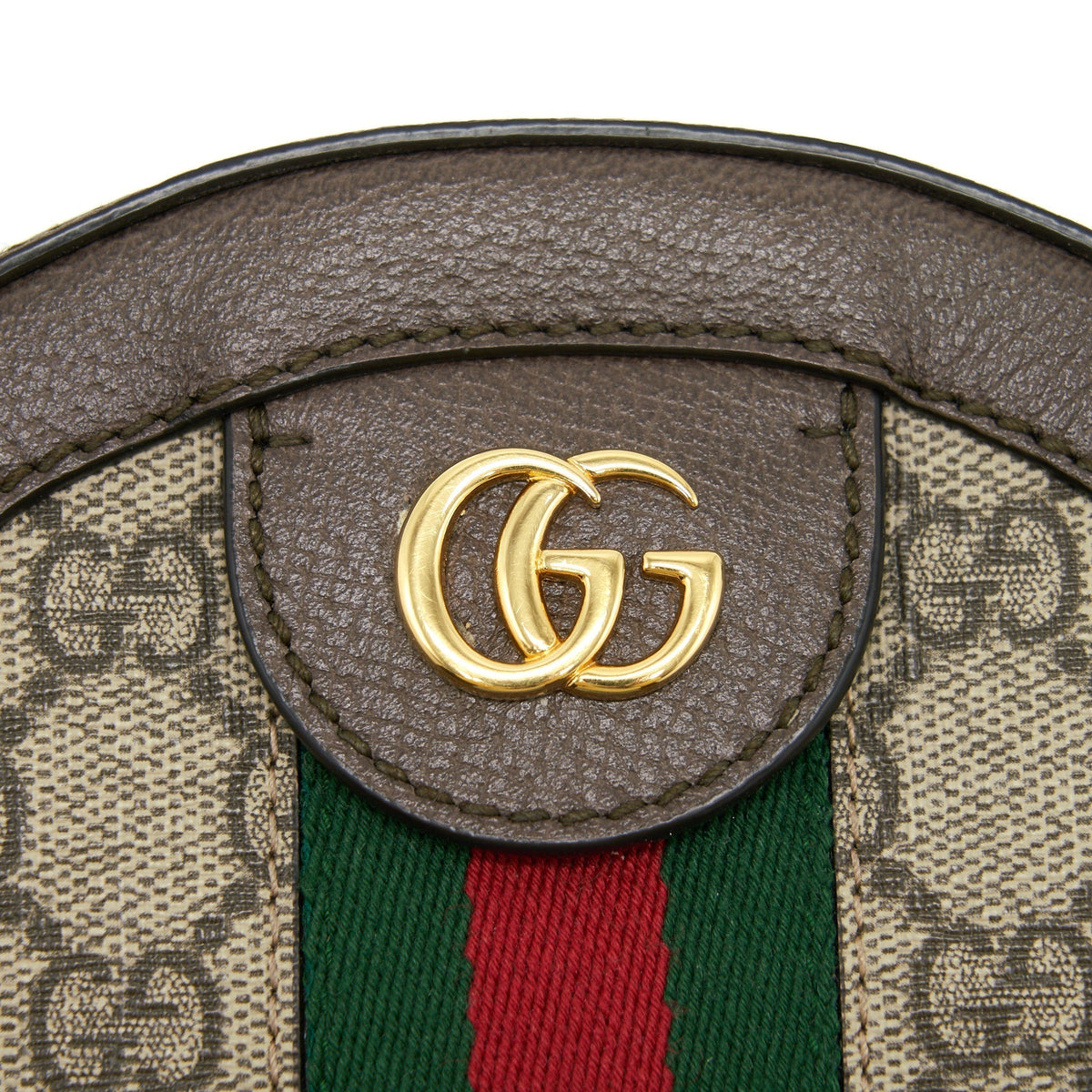 GUCCI OPHIDIA CROSSBODY ROUND BAG GHW