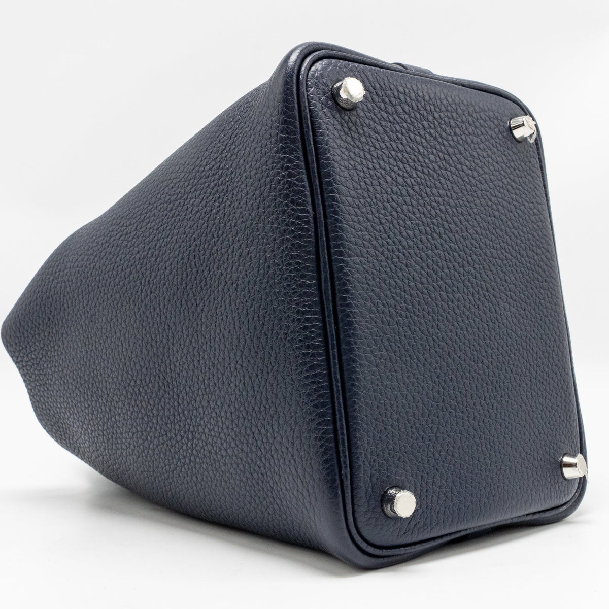 Hermes Picotin 18 Lock Bag Clemence Blue Nuit SHW